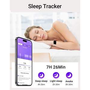 Reloj inteligente Digital Dakofied de 1,85 \ "para mujeres y hombres, rastreador de actividad física con más de 100 productos deportivos para la salud inteligente - Product Image 4