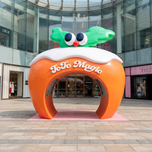 <b>Christmas</b> <b>Inflatable</b> Arch Balloon Entrance Ornament Oxford Cloth Holiday Party Decoration <b>Outdoor</b> Event Display - Product Image 3
