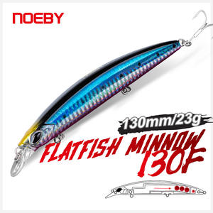 Noeby 130F Laser Bib Minnow Vislokken Drijvend Aas Kunstmatig Hard Aas Zoutwater voor Zeebaarsvissen - Product Image 2