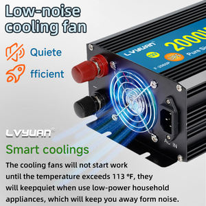 LVYUAN <span class=keywords><strong>Inversor</strong></span> 1500W 12V 110V Con UPS Y Cargador De 15A Integrado Ideal Para Hogar RV Y Uso Off <span class=keywords><strong>Grid</strong></span> - Product Image 4