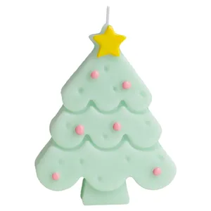 Festival personalizzabile Regalo di Natale Set di Cera di Soia Decorativo per la Casa Albero di Natale Colorato Candele Profumate per Natale