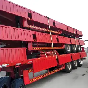 JT 3 Axles Wood Log Transport Timber Semi Trailer Flatbed Cargo Container Semi Trailer Price for Sale