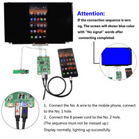 Écran LCD de remplacement pour projecteur 15,6 pouces 4K 3840x2160 EDP 40 broches avec carte PCB Type-C pour connexion au téléphone
