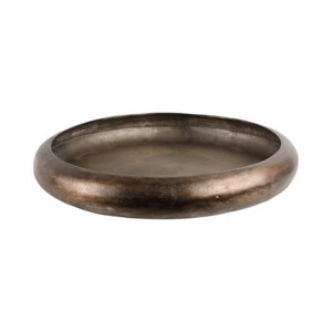 Ciotola rotonda in metallo per decorazione tavolino, centrotavola, accessorio decorativo per la casa e la cucina - Product Image 4