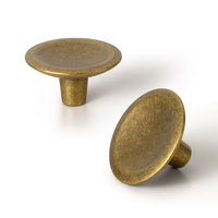 Poignée de meuble moderne en alliage de zinc, forme champignon, argent antique, noir, bronze champagne, durable, écologique, pour cuisine, chambre, commode, armoire