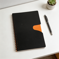 Carnet de notes promotionnel personnalisé avec logo, spirale, couverture en PP, 45 feuilles, promotion à prix réduit, fournitures de bureau