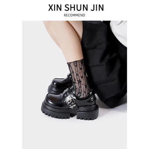 Nouvelle Sandale Plateforme Tendance 2026 Style Rétro Britannique – Noire, Facile à Enfiler, Respirante, Amortissante et Antidérapante pour l'Été en Extérieur - Product Image 3