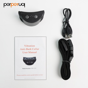 Collar de Adiestramiento para Perros con Vibración Recargable, Anti-Ladridos, de Nailon Azul Perpetuo - Product Image 5