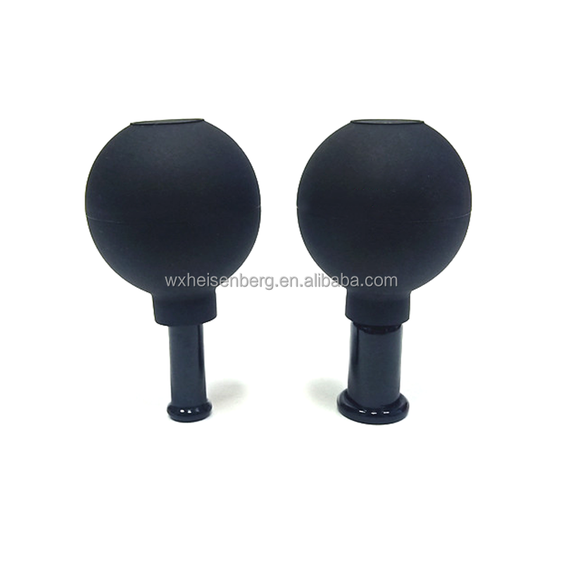 Ensemble de ventouses en verre noir