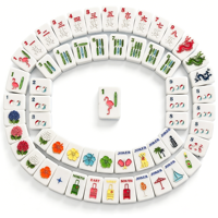 X Gray Ma Lin Beach Club Ocean Maßgefertigte Acryl-Mahjong-Steine Amerikanisches Mahjong Unterstützt Individuelles Muster für Urlaubsgeschenke Großhandel