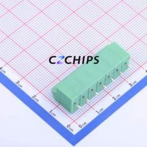 KF250NH-5.0-7P Spring Terminal Block Through hole Component (THT),P=5mm Connector 1x7P 5mm Green 7P - Product Image 2