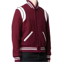 Vestes d'entraîneur en laine d'hiver pour hommes, brodées sur mesure, avec boutons, pour l'extérieur, style baseball, respirantes et coupe-vent, vente en gros