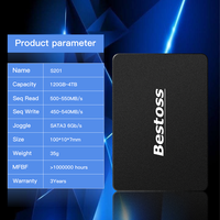 BESTOSS SSD interne SATA III 2,5 pouces 256 Go, disque SSD de haute qualité pour ordinateur portable