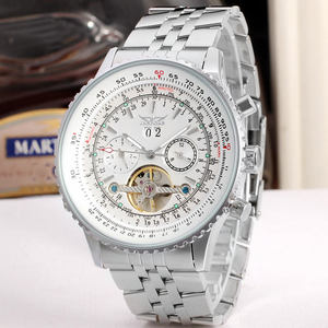 JARAGAR 034 Montre Homme Automatique Originale Grand Cadran Tourbillon Chronographe Acier Inoxydable Mécanique Étanche 2026 - Product Image 4