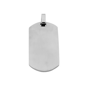 Colgante Metálico Geométrico Esmaltado de Acero Inoxidable Grabado Personalizado de Alto Brillo - Product Image 6