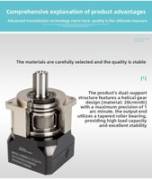 Reductor de Engranajes Planetarios Industrial para Robótica y Empaquetado, Solución de Accionamiento de Alta Eficiencia para Máquinas CNC, ODM, Relación 10:1, 1 HP