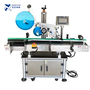 Ny-817 Automatic Desktop Flat Top And Bottom Surface Labeling Flat Plastic Box Labeling Machine For Label Sticker Equipment