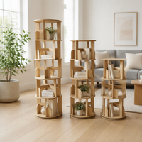 Étagère de bureau réglable en bois antique, organisateur de rangement pour comptoir, idéal pour le salon et l'ameublement domestique