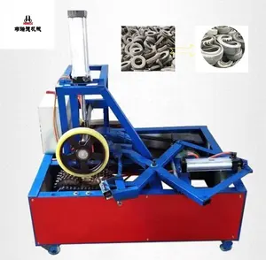 Vollautomatische Seitenschnittmaschine für Altreifen Recyclingmaschine für Altreifen doppelseitige Autoreifen-Schneidemaschine