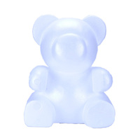 Ours en mousse de 35 cm, ours en peluche en polystyrène, fournitures pour ours en peluche artificiels