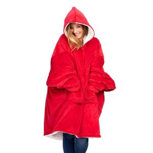 Caldo di Grandi Dimensioni Sherpa Coperta <span class=keywords><strong>Con</strong></span> Cappuccio <span class=keywords><strong>Felpa</strong></span> - Product Image 6
