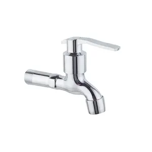 Manufacturer wholesale quick open wall mounted plastic handle chrome bibcock taps