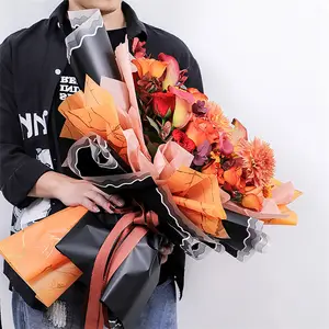 फैशन और पर्यावरण संरक्षण लक्जरी उपहार फूल पैकेजिंग कोरियाई रैपिंग पेपर फेस्टिवल वॉटरप्रूफ 20 फैक्ट्री थोक
