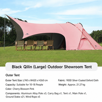 Tente de camping tunnel Oxford personnalisée, une chambre, un salon, quatre saisons, imperméable, abri familial, OEM