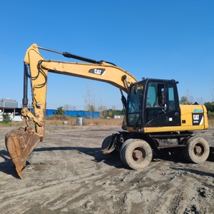 Excavadora de Ruedas M315D2 Usada de 1.8 Toneladas con Motor Cummins, Caja de Cambios y Bomba para Construcción y Movimiento de Tierras - Product Image 1