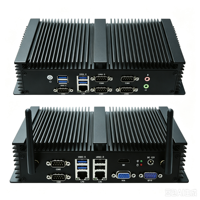 Fansız Mini Bilgisayar In-tel Co-re I5-8250U Ofis ve Ev İçin Endüstriyel Bilgisayar