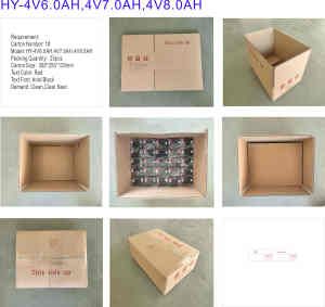 전동 공구 장난감 가전 제품 전자 저울 전원 4v6ah 충전식 VRLA 4v 6ah 배터리 - Product Image 2