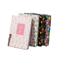 A6A5 Fleur Main Ledger Étudiant Journal Creative Notes Portable Calendrier Livre