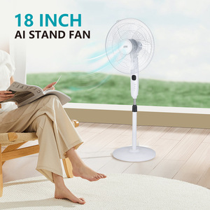 Ventilateur sur pied oscillant portable Winningstar de 18 pouces pour usage domestique transfrontalier avec commande vocale intelligente et tactile - Product Image 2