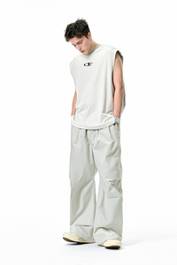 Pantalon Homme Printemps-Été 2025 en Soie Glacée Climatiseante, Coupe Droite, Extensible dans les Quatre Sens, <span class=keywords><strong>L</strong></span>éger, Style Parachutiste, Disponible jusqu'à 6XL - Product Image 4