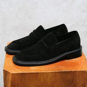 Fabricantes de Zapatos de Cuero Genuino al por Mayor, Zapatos Casuales de Negocios, Zapatos Británicos para Hombre - Product Image 6