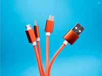 Câble de charge USB C tressé en nylon multicolore élégant, charge rapide 6A et synchronisation des données pour les professionnels