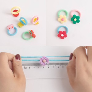 Cartoon Flower Bow Elastic Hair <b>Ties</b> Animal Girls Towel Nylon Hair Band - Product Image 2