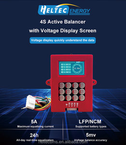 ตัวปรับสมดุลแบตเตอรี่ลิเธียม <span class=keywords><strong>4S</strong></span> 5A แบบแอคทีฟ พร้อมจอ LCD และเคสป้องกัน ABS สำหรับแบตเตอรี่ลิเธียมแบบแอคทีฟบาลานซ์ <span class=keywords><strong>4S</strong></span> - Product Image 2