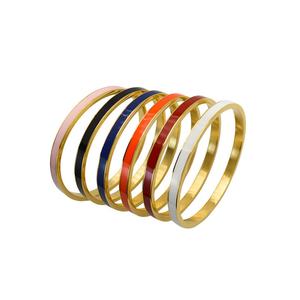 Bracelet en acier inoxydable émaillé personnalisé de haute qualité en gros 2024 - Product Image 3