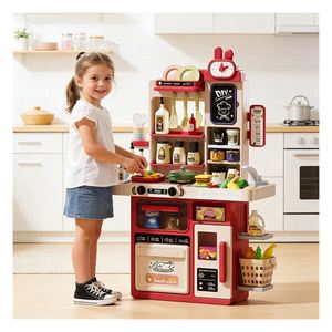 Juguete de Cocina para Niños: Centro de Juego con Refrigerador, Grifo, Cajones, Utensilios y Gabinetes para un Aprendizaje Lúdico en Casa - Product Image 4
