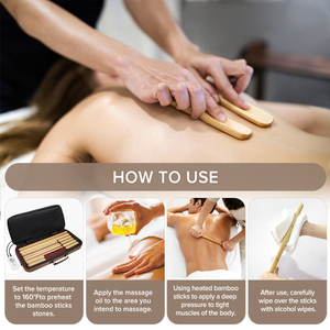 Otro producto de masaje portátil, palos de bambú, control Digital de temperatura, calentador de cuerpo completo, alivio del dolor muscular - Product Image 3