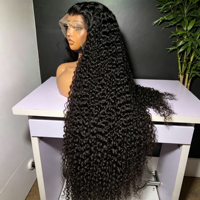 Peluca frontal de encaje HD sin pegamento de 34, 36, 40 pulgadas, 13x4, 13x6, con ondas profundas, cabello humano brasileño, pelucas de ondas de agua, frontal de encaje para mujer