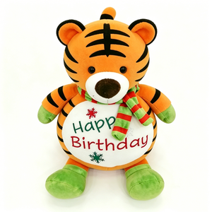 Customize Happy Birthday <b>Tiger</b> Plush <b>Toy</b> with Scarf 51cm-99cm Plush Filled with PP Cotton for Kids Unisex Gift - Product Image 5
