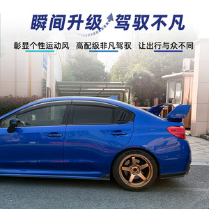 สติ๊กเกอร์ติดรถยนต์ลายคาร์บอนไฟเบอร์สีดำเงา สำหรับ Subaru WRX STI VA ปี 2014-2021 - Product Image 2