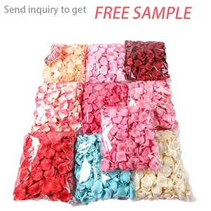 Hot selling dry white silk rose petals organic bulk petal de rose wedding flowers decorations