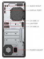 Ordinateur de bureau Barebone Tower EliteDesk 800 G3, 7e génération, propre, sans rayures, grade A, testé, fonctionnel