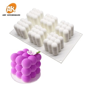 AK Cube Ball Design 3D Silicone Mousse Cake Moulds for Bakery Scented Candle <strong>Mold</strong> Clay Plaster DIY <strong>Hand</strong> Craft <strong>Molds</strong> MC-105 - Product Image 6