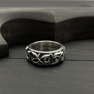 <span class=keywords><strong>Anillo</strong></span> de vid de moda - Bandas de pareja de vid eterna de <span class=keywords><strong>plata</strong></span> de <span class=keywords><strong>ley</strong></span> para hombre y mujer - Product Image 3