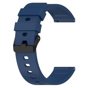 Correa de repuesto para reloj <span class=keywords><strong>Amazfit</strong></span> <span class=keywords><strong>Bip</strong></span> <span class=keywords><strong>3</strong></span>, correa de silicona con hebilla de Metal negra, estilo oficial - Product Image 4