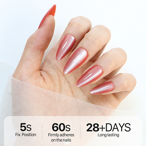 AIERFEI <span class=keywords><strong>Unghie</strong></span> Finte in Gel Morbido di Alta Qualità, 24 Pezzi, Lunghe a Mandorla, Design Elegante Rosa <span class=keywords><strong>per</strong></span> Occasioni Speciali - Product Image 2